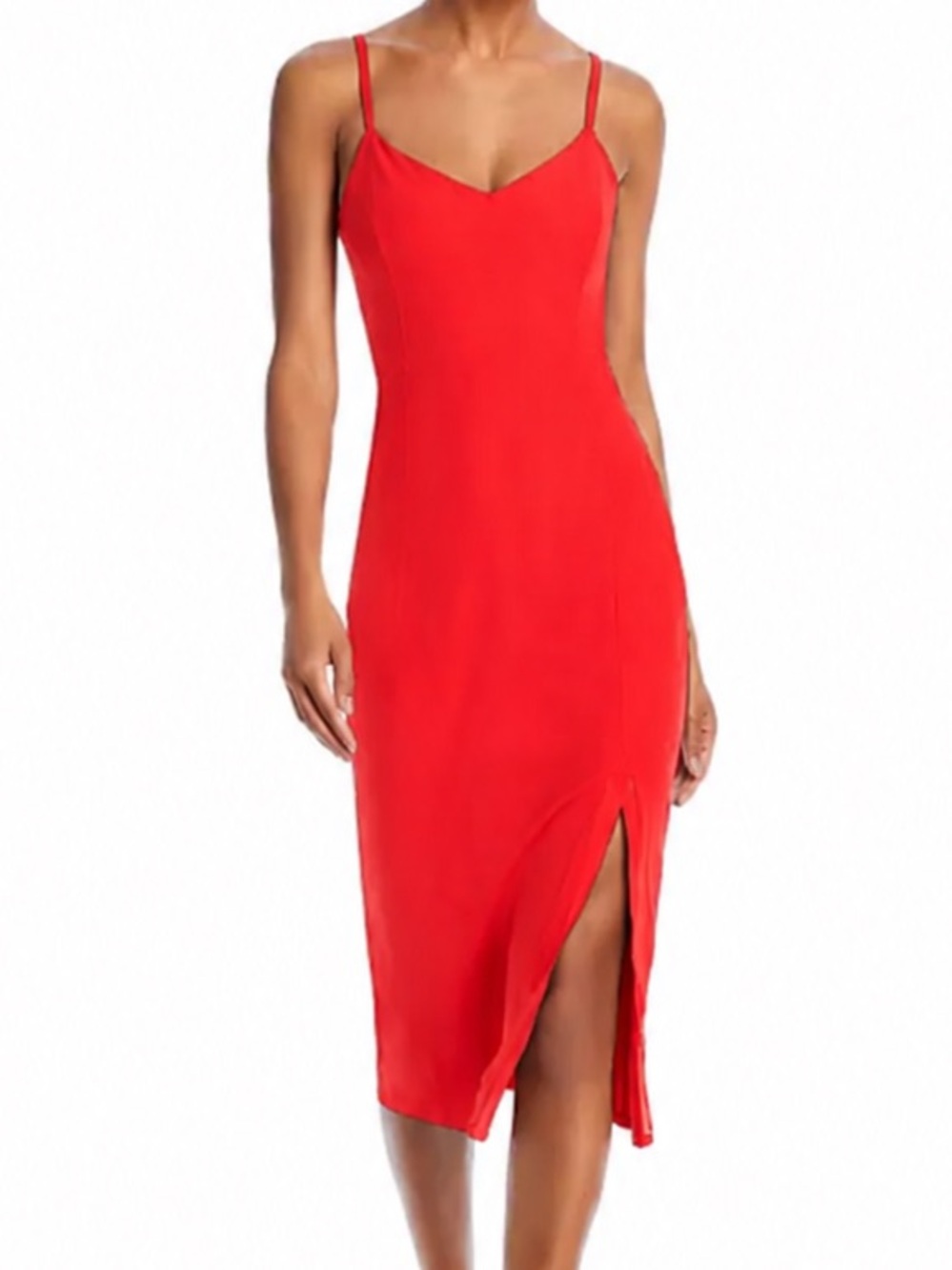 Beyond Yoga Ladies Spacedye Allure Midi Athleisure dress in Red Ash Heather Med.
